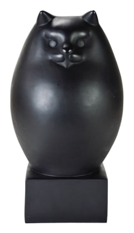 R. H. Recchia Signed Mounted Black Cat (1 of 7)