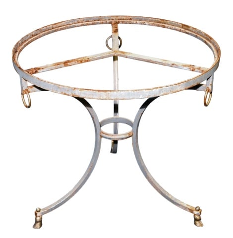 Antique French Empire Wrought Iron Table Base (1 of 9)