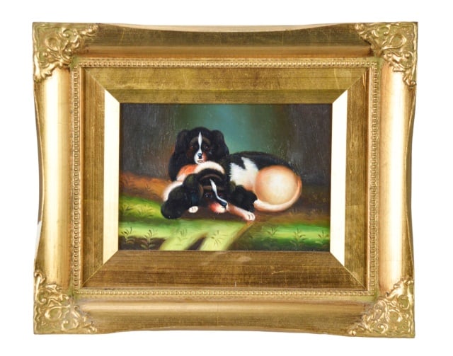 Robert Grace Oil Painting King Charles Spaniels (1 of 7)