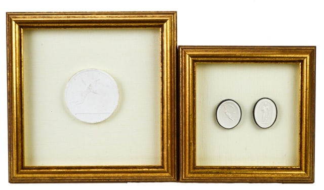 2 Antique Intaglio Collections in Shadowbox Frames (1 of 6)