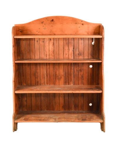 Antique Arts and Crafts Pine Country Open Bookcase (1 of 8)