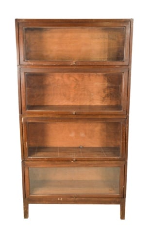 Antique Tall Wernicke Oak Barrister Bookcase (1 of 8)