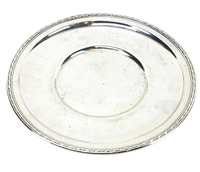 Antique Sterling Silver Serving Dish Plate (1 of 9)