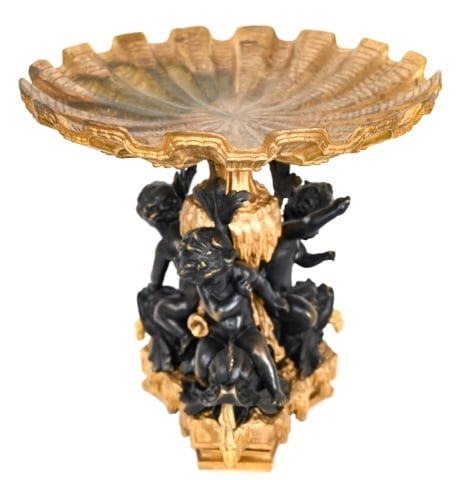 Antique French Gilt Bronze Centerpiece Cherubs (1 of 9)