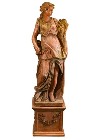 Ceramiche Ceccarelli Primavera Terracotta Statue (1 of 9)