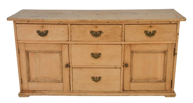 Vintage Country Farm Pine Cabinet Server (1 of 9)