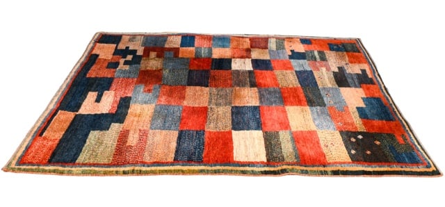 Vintage Tufenkian Persian Gabbeh Tajik Wool Carpet (1 of 12)