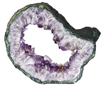 Amethyst Geode Large Open Ring Natural Specimen: Amethyst Geode Large Open Ring Natural Specimen. Measures 12 inches x 14 inches x 3 inches