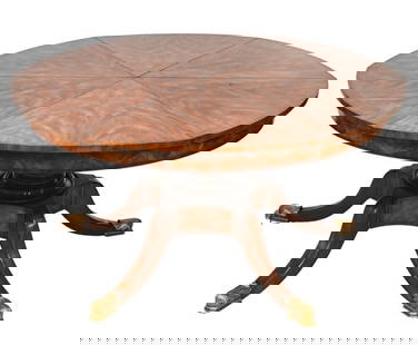 Theodore Alexander Jupe Dining Room Table: Theodore Alexander The Althorp Jupe Dining Room TableMeasures 30 inches x 61 inches x 61 inches.Fully extended measures 30 inches x 78 inches x 78 inches.