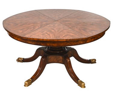 Theodore Alexander Jupe Dining Room Table: Theodore Alexander The Althorp Jupe Dining Room TableMeasures 30 inches x 61 inches x 61 inches.Fully extended measures 30 inches x 78 inches x 78 inches.