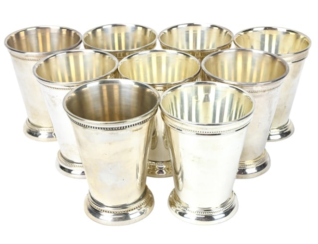 Collection 9 Towle Silver Plate Mint Julep Cups (1 of 8)