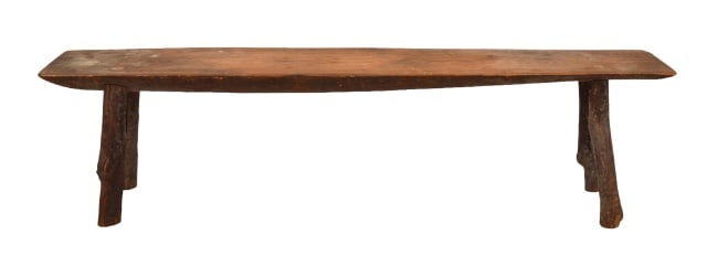 Antique Oak Rustic Wooden Bench (1 of 8)