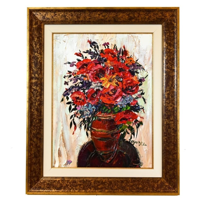 Signed Framed High Impasto Still Life Oil Painting (1 of 10)