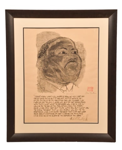 Ben Shahn, Martin Luther King Jr. Lithograph (1 of 7)