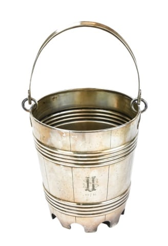 Art Deco Silver Plate Ice Bucket w Monogram & 1916 (1 of 12)
