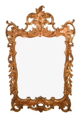 Vintage Florentine Style Italy Carved Gilt Mirror (1 of 11)