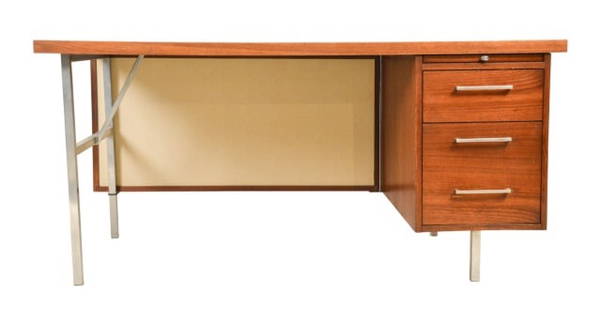 Mid Century Alma Desk Company Writing Desk: Mid Century Alma Desk Company Writing Desk.Measures 29.25 inches x 60 inches x 30inches.