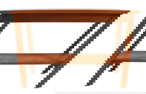 Modern Solid Wood Console Table: Modern Solid Wood Console Table. Please see photos for the condition report.Measures 28.5 inches x 56 inches x 25 inches.