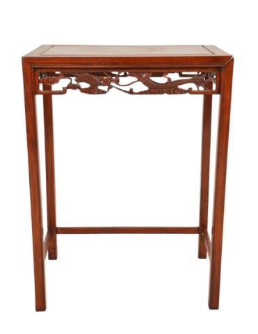 Chinese Hand Made Rosewood Carved Side Table (1 of 9)