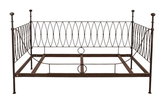 Neiman Marcus Rustic Finish Iron Day Bed Frame (1 of 9)