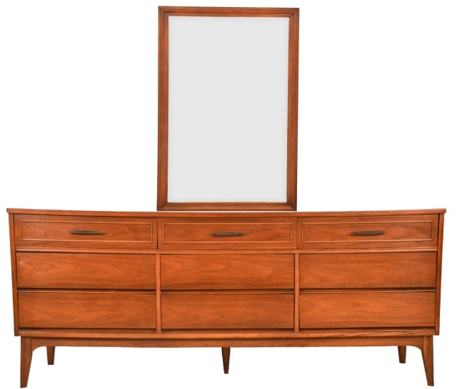 Dixie mid century sale 9 drawer dresser