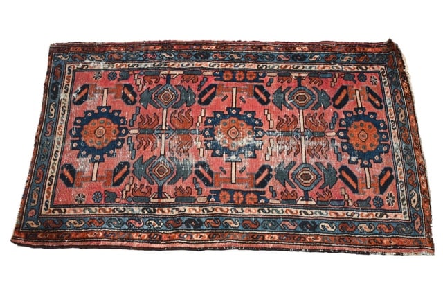Vintage Afgan Hand Knotted Wool Prayer Rug (1 of 8)