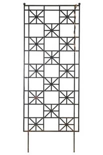 Contemporary Wrought iron Plant Trellis: Contemporary Wrought iron Plant Trellis.Measures 84 x 32.