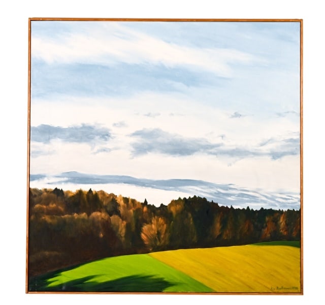 K.V. Ball Signed Oil Painting of Landscape (1 of 14)