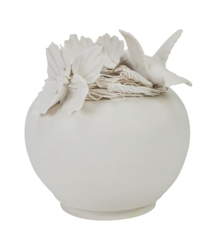 Andrea Joseph Signed Art Pottery Vase Hummingbird (1 of 8)