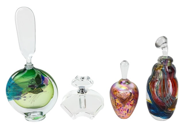 Assort. of Murano Hand Blown Glass Perfume Bottles (1 of 13)