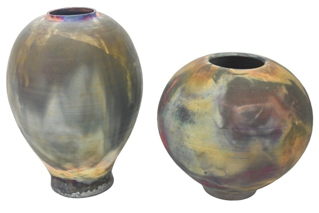 Bruce Johnson Signed Clay Pottery w Smoke Glaze (1 of 11)