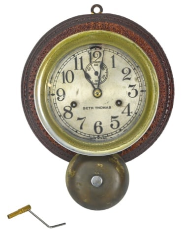 Antique Seth Thomas Ship Clock w Exterior Bell (1 of 10)