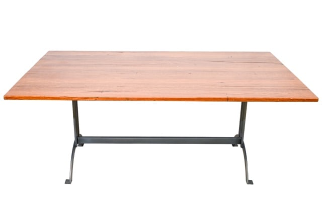 American Impressions Black Iron Feet Dining Table: American Impressions Black Iron Feet Dining Table.Measures 29 inches x 72 inches x 42 inches.