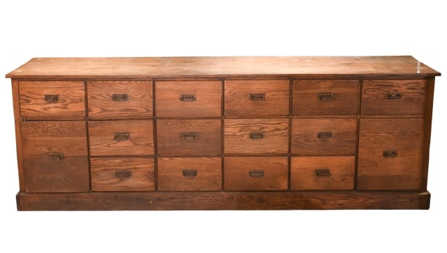 Vintage Dutch Oak  Apotherapy Cabinet (1 of 15)