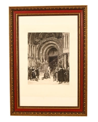 Antique Albert Maignan Engraving 1876 (1 of 9)