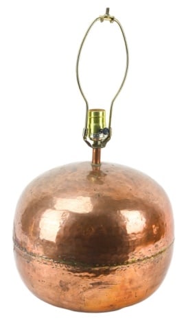 Vintage Copper Drum Table Lamp (1 of 8)