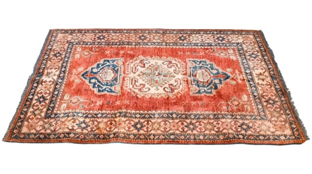 Traditional Persian Red & Ivory  Prayer Rug (1 of 8)
