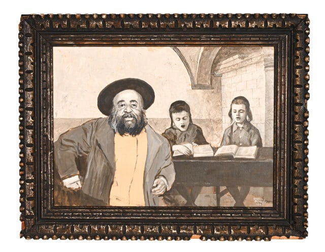 Emanuel Schary Signed Oil Painting Children 1965 (1 of 8)