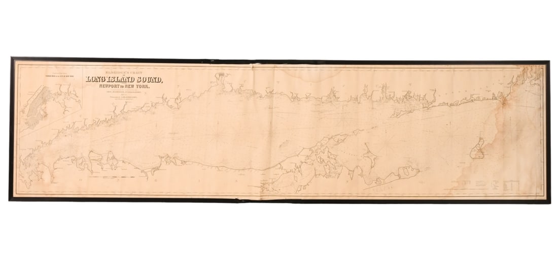 Antique 1883 Eldridge's Chart Long Island Sound (1 of 14)
