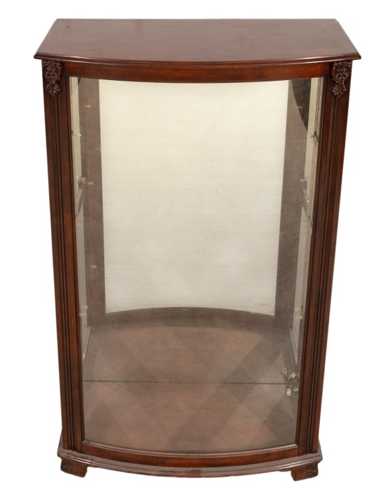 Vintage Mirrored Back Glass Curio Cabinet (1 of 14)
