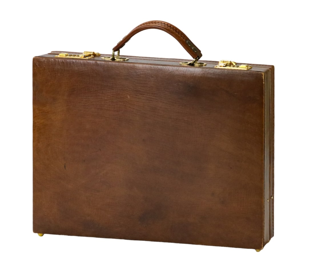 Vintage Aldo Tramontano Napoli Leather Briefcase (1 of 11)