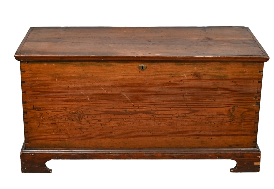Vintage 19th Century Blanket Chest with Key (1 of 10)