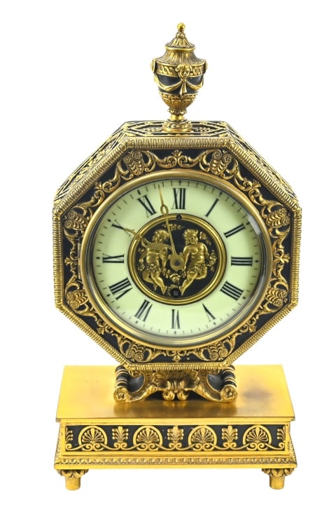 Edward F. Caldwell & Co. Bronze Mantel Clock. (1 of 11)