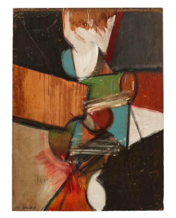 Giuseppe Napoli Signed Abstract Oil Painting 1960 (1 of 12)