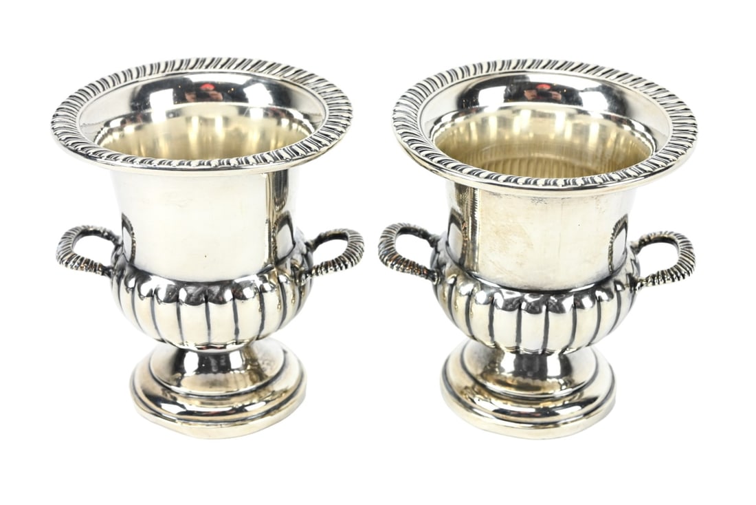 Pair Weighted Sterling Silver Bud Vases (1 of 8)