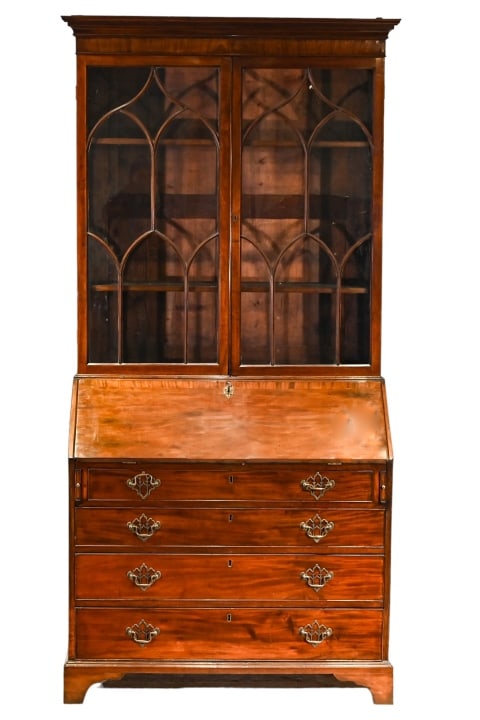 Antique Georgian Neo Classical Secretaire: Antique Georgian Neo Classical Secretaire.Measures 84 inches x 42 inches x 22 inches.