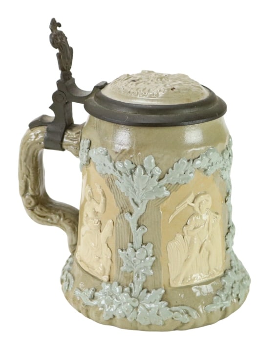 Villeroy & Boch Mettlach Cameo Lidded Beer Stein (1 of 14)