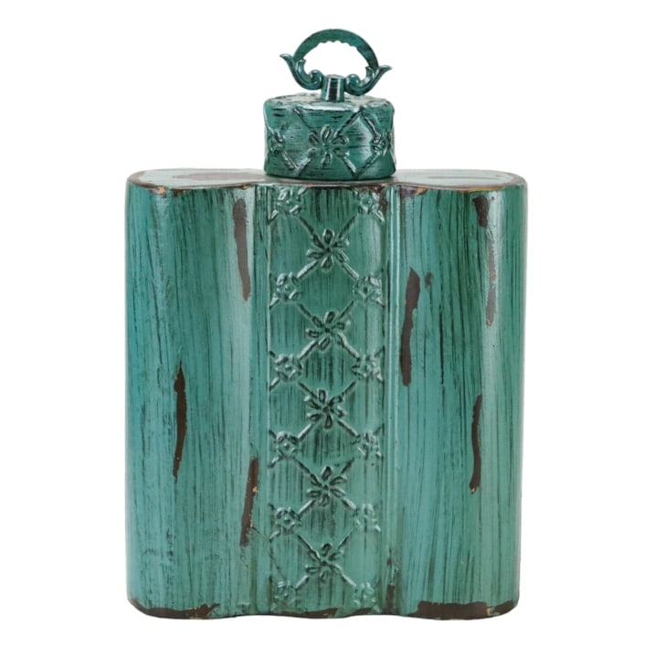 Ceramic Art Pottery Vessel w Cover (1 of 12)