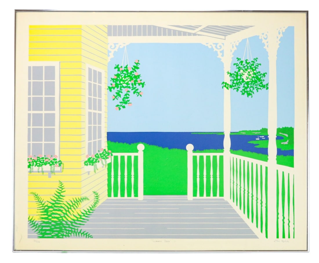 Eric Holch Signed Serigraph of Nantucket Porch (1 of 10)