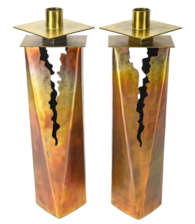 Franco Grignani Table Trio Hand Wrought Copper (1 of 17)